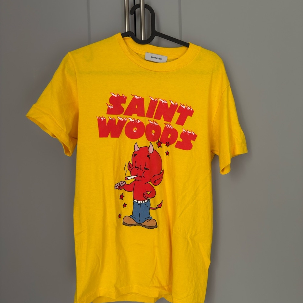 Unisex Yellow Graphic T-Shirt